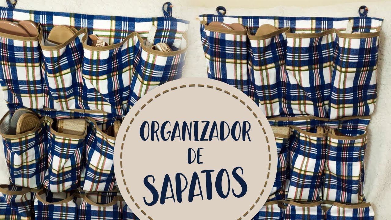 organizador para sapatos ou sapateira  bem fácil de fazer