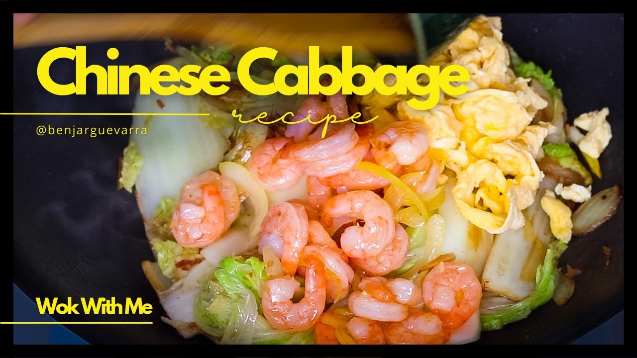 Easy CHINESE CABBAGE RECIPE with shrimps you have to try | Napa Cabbage 😋