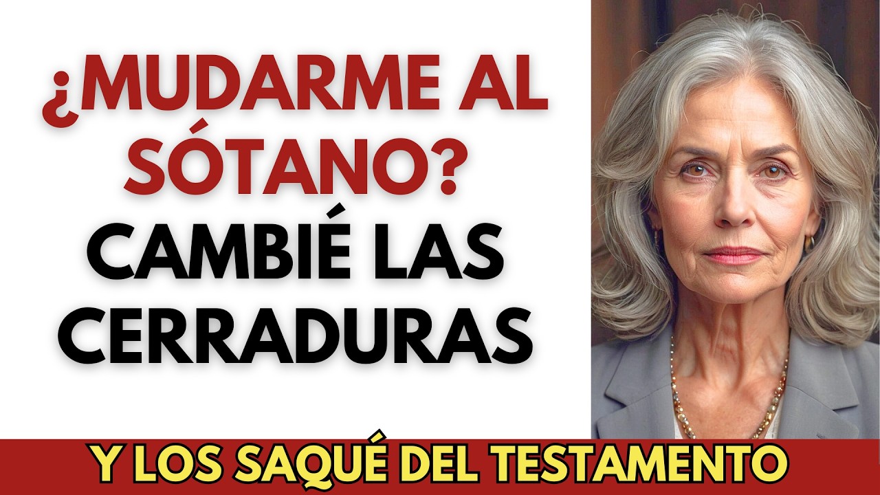 Mi Nuera Me Dijo Que Me Mudara al Sótano—Así Que Cambié las Cerraduras y Los Saqué del Testamento