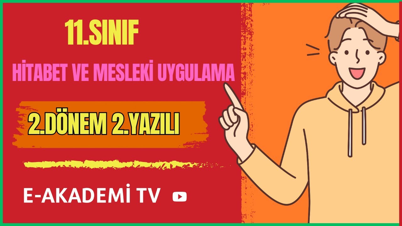 11.Sınıf Hitabet ve Mesleki Uygulama 2.Dönem 2.Yazılı Soruları Cevapları (Maarife Uygun-Klasik)