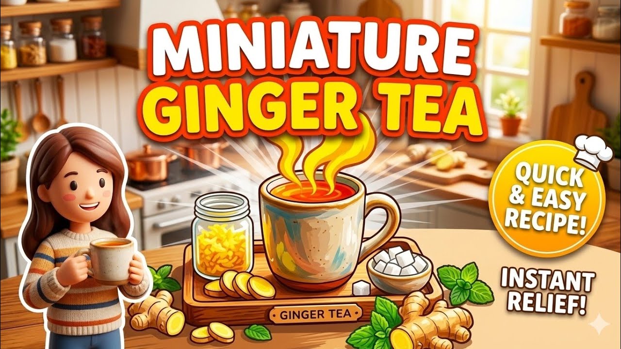 Village miniature cooking/Masala tea recipe/tiny tea /#90stinykitchen  #masalatea #classictinyfood