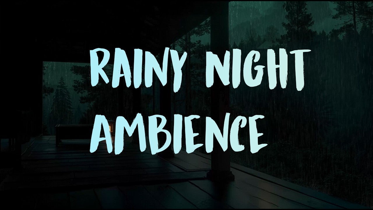 🌙 8 Hours Night Rain Sounds – Peaceful Rain Ambience for Deep Sleep & Relaxation 💤