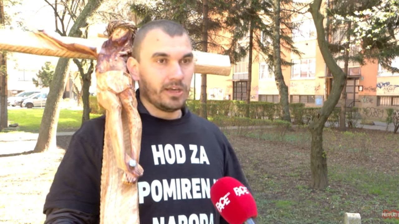 Križ na ramenu, zastava države na leđima i hod za mir kroz BiH!Josip Jelinić:Oprostimo jedni drugima