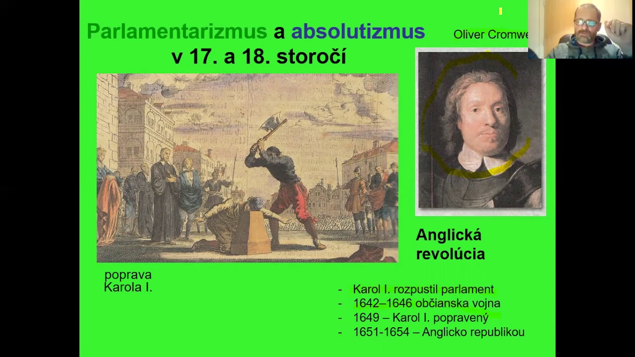 Novovek 4 - od absolutizmu k parlamentarizmu