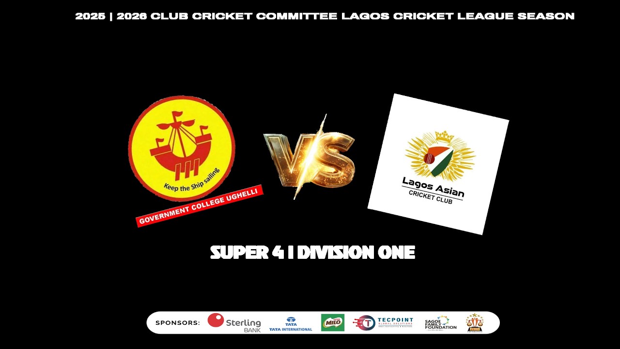 GOVERNMENT COLLEGE UGHELI CC vs LAGOS ASIAN CC | 22 FEB 2026 | 2:00 PM