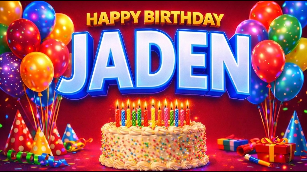 Happy Birthday Jaden 🎂 | Birthday Song for Jaden | Happy Birthday Jaden! 🎂 Turn Up the Volume!
