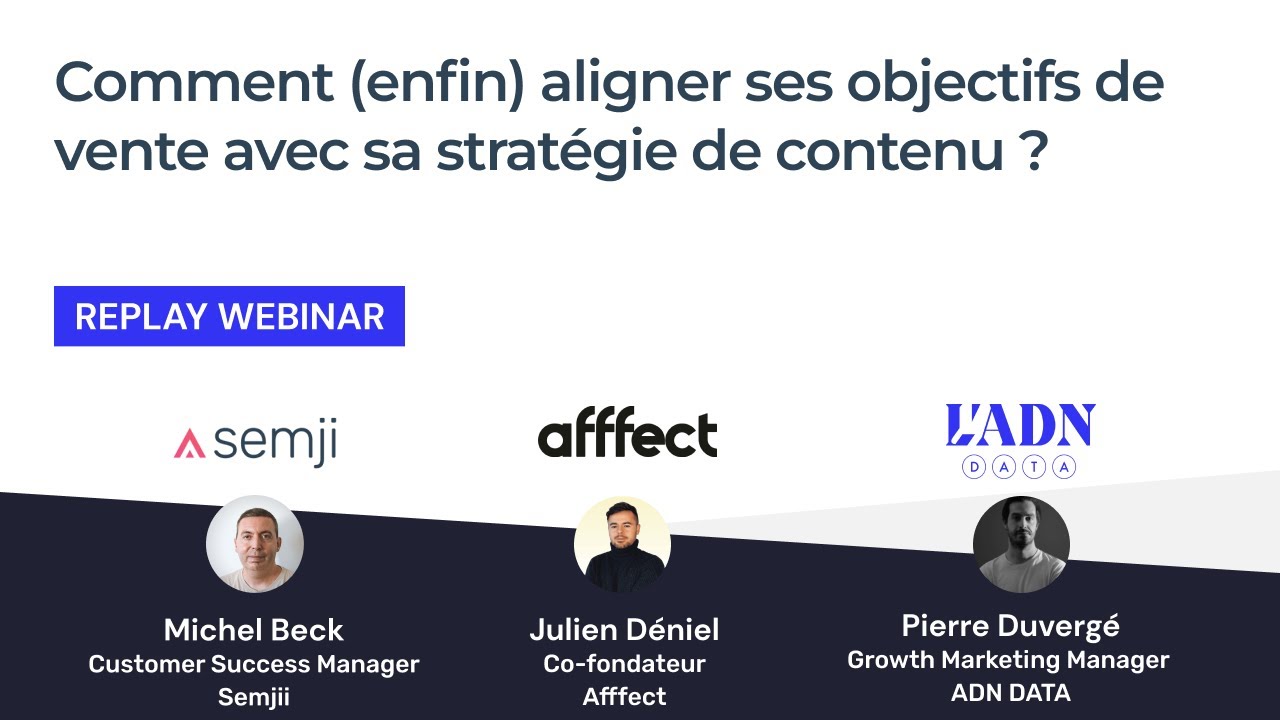 Comment (enfin) aligner ses objectifs de vente avec sa stratégie de contenu ?