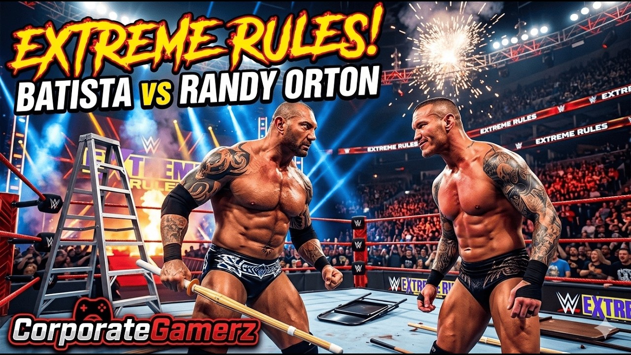 Batista vs Randy Orton – EXTREME RULES WAR! | WWE 2K25 | Corporate Gamerz