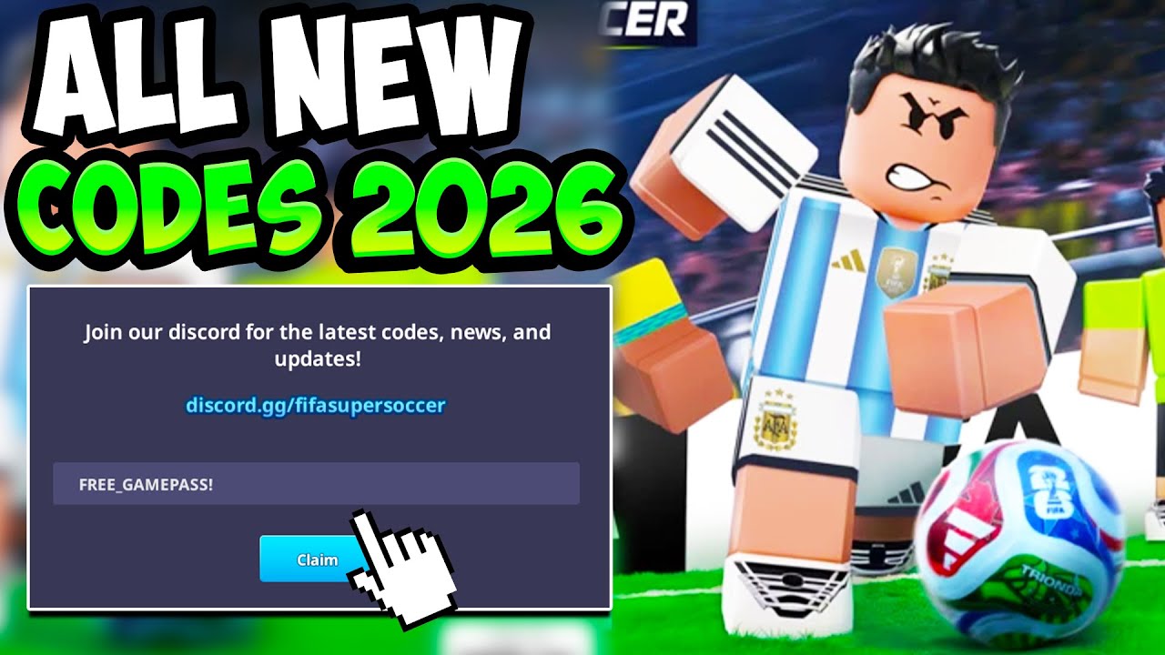 ВСЕ РАБОЧИЕ КОДЫ ДЛЯ FIFA SUPER SOCCER В ROBLOX - Новые коды FIFA Super Soccer 2026! (ОБНОВЛЕНО)