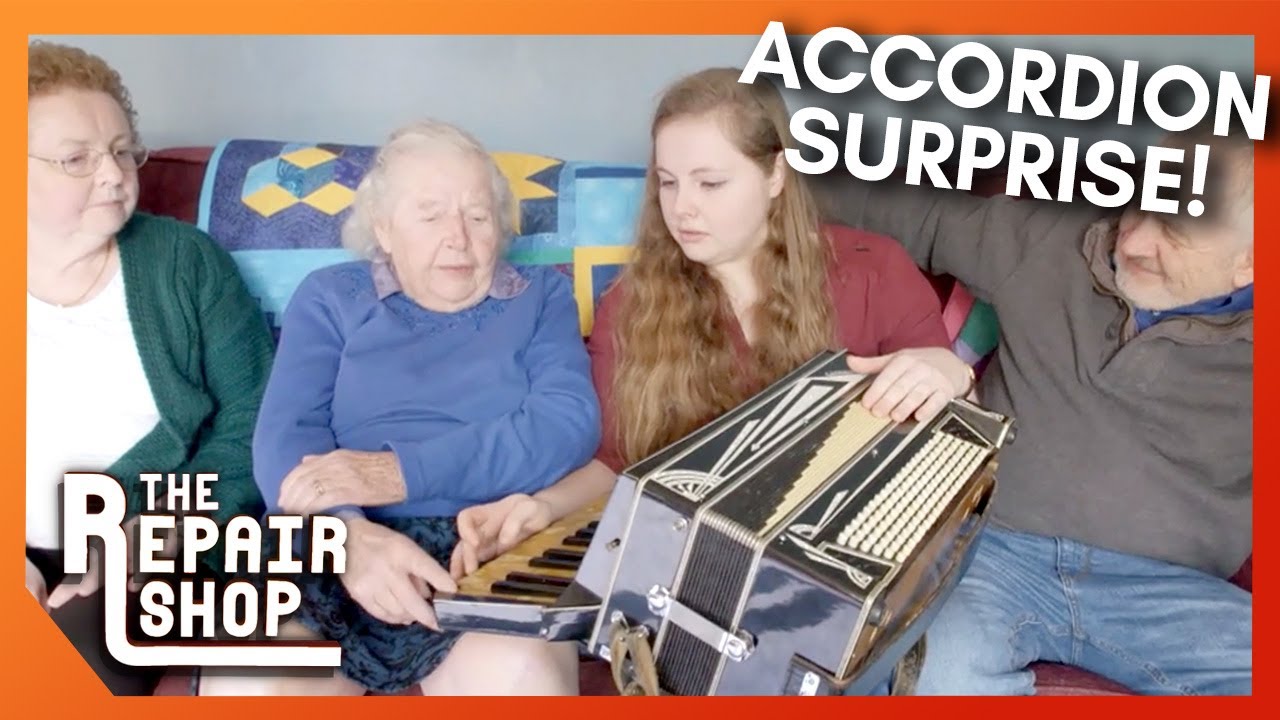 94 Year Old Surprised By Accordion Repair! | The Repair Shop
