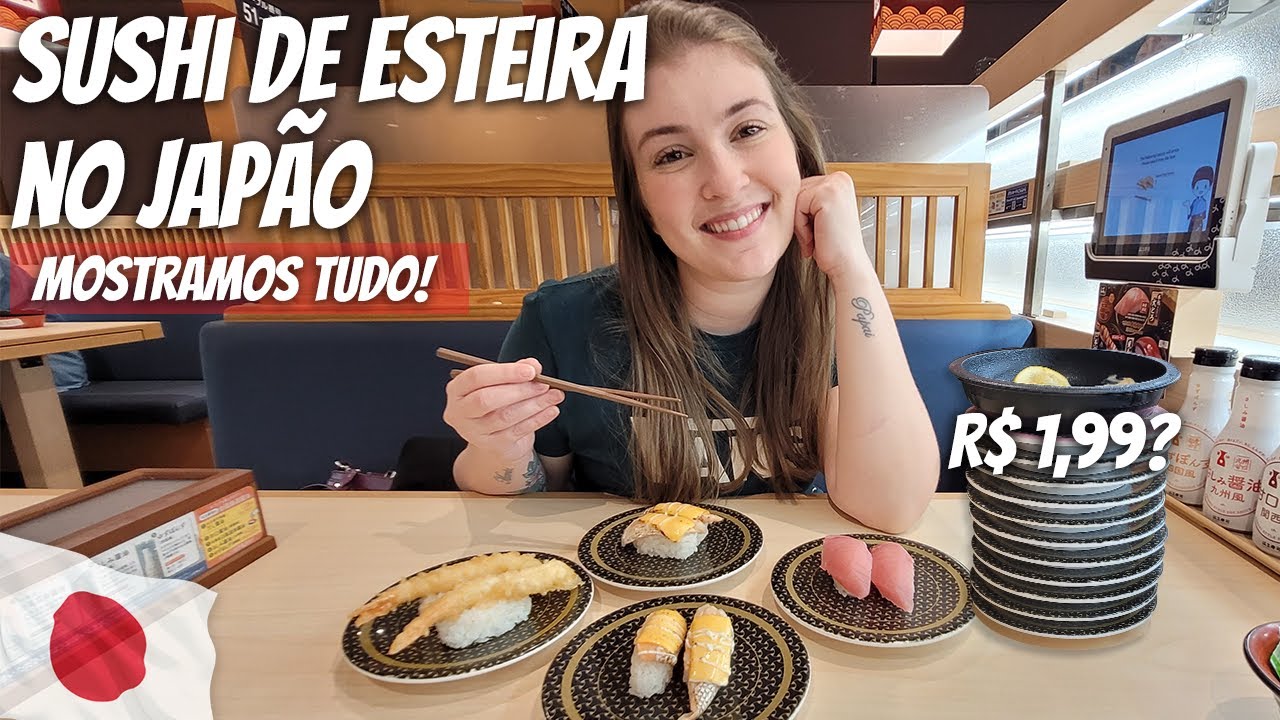 SUSHI de Esteira no JAPÃO // Como funciona 🇯🇵 #japão #sushi