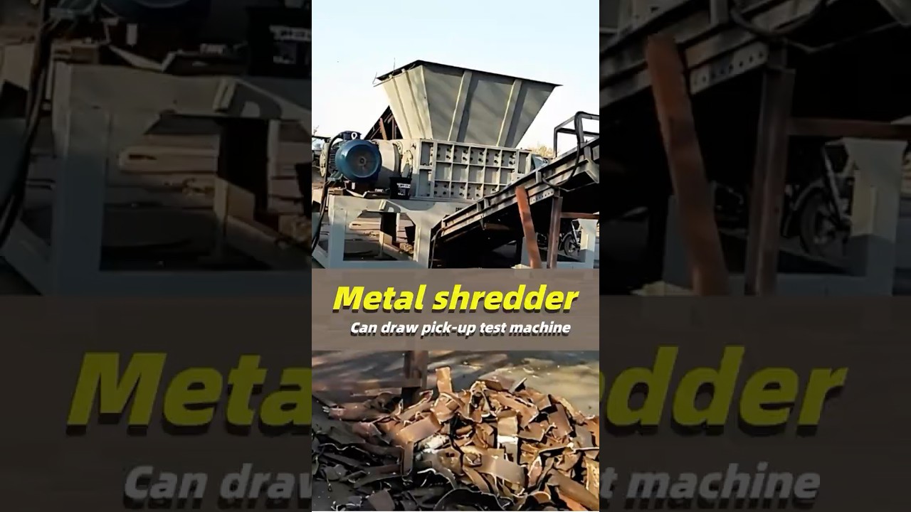 Metal off-cut shredder,versatile and easy to operate!#metalshreddermachine #metalcrusher #shredder