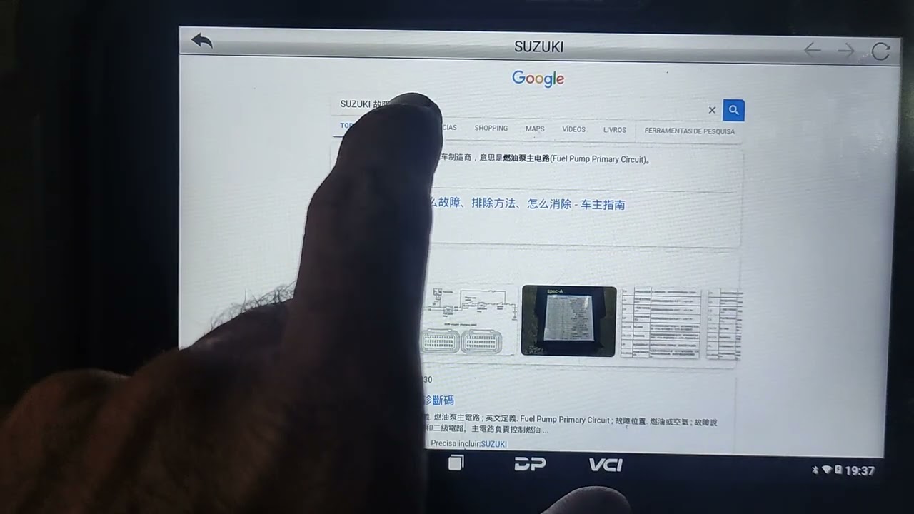 Suzuki dl650 defeito sensor map obdstar ms80