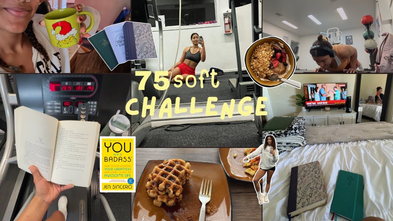 75 soft challenge | my first week (workouts + habits)✨