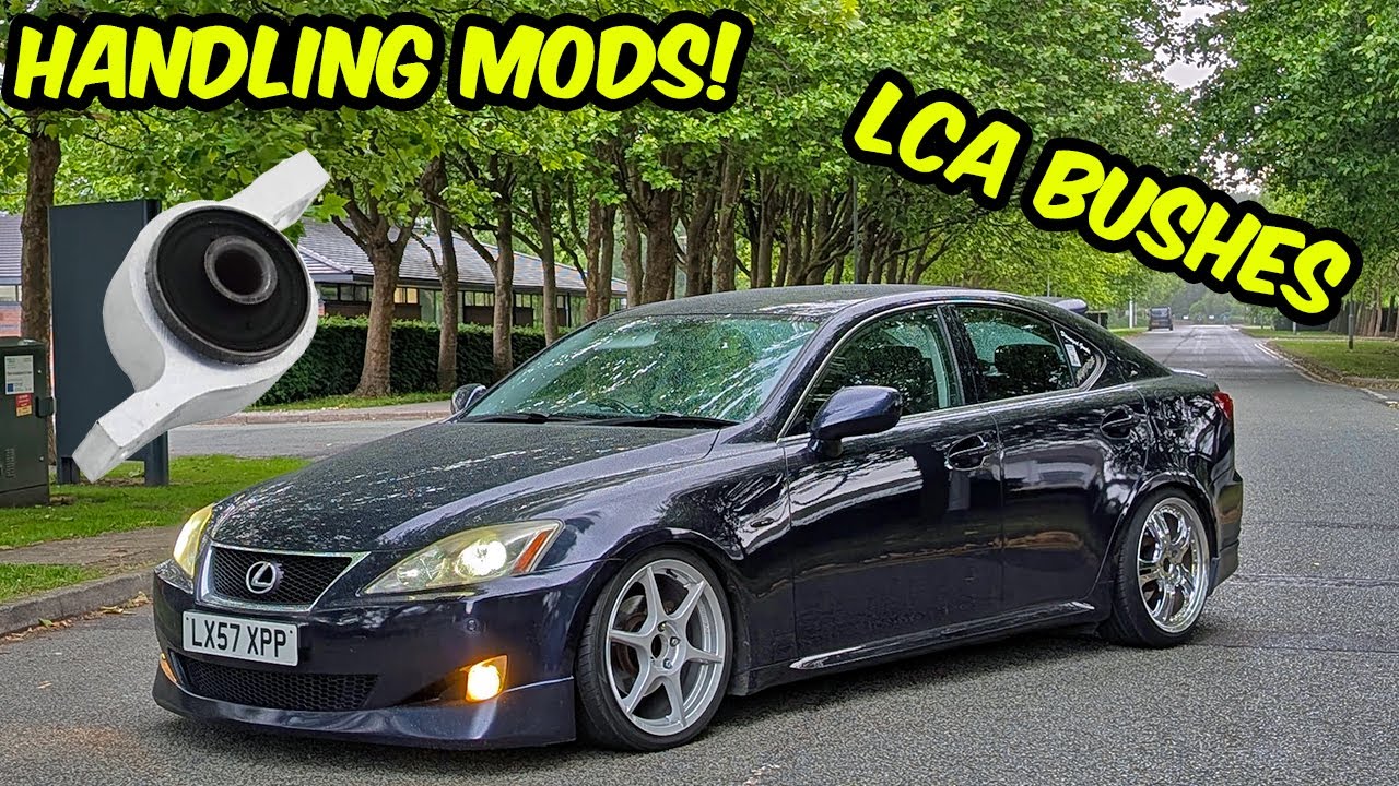Lexus IS250 lower control arm bushing install! Handling improvement for cheap!