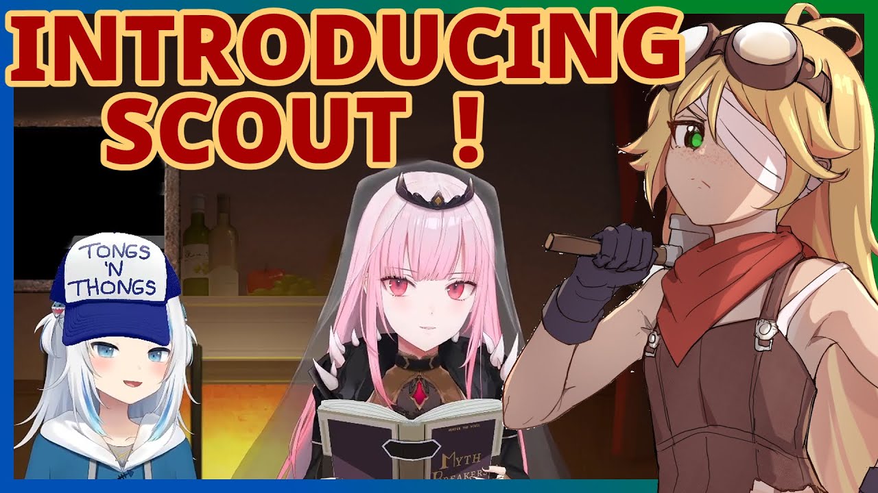 Gura introduces Scout and loses it when Calli drops the Shrek reference