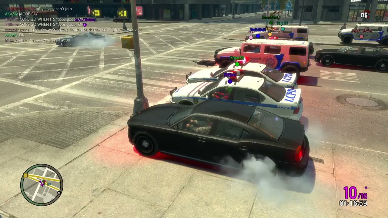 GTA IV Online Cops N Crooks Busted/GTA Race 3 (GTA Connected)