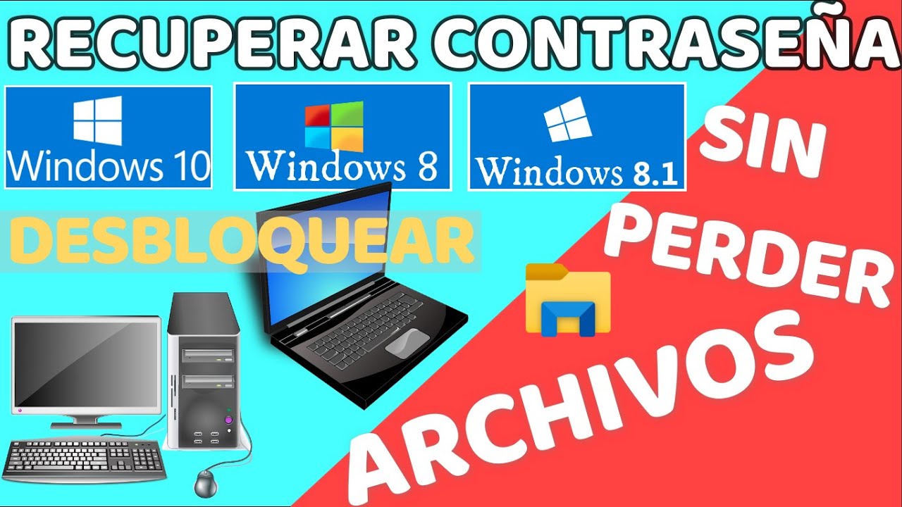 COMO DESBLOQUEAR WINDOWS 10 | 8 | 8.1 CONTRASEÑA OLVIDADA (si olvidé la contraseña) 2026