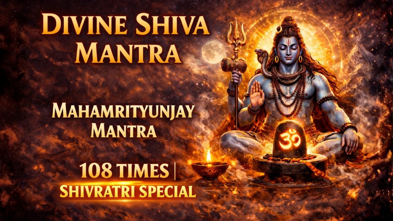 Mahamrityunjay Mantra 108 Times | Mahashivratri Shiva Jaap for Protection & Blessings