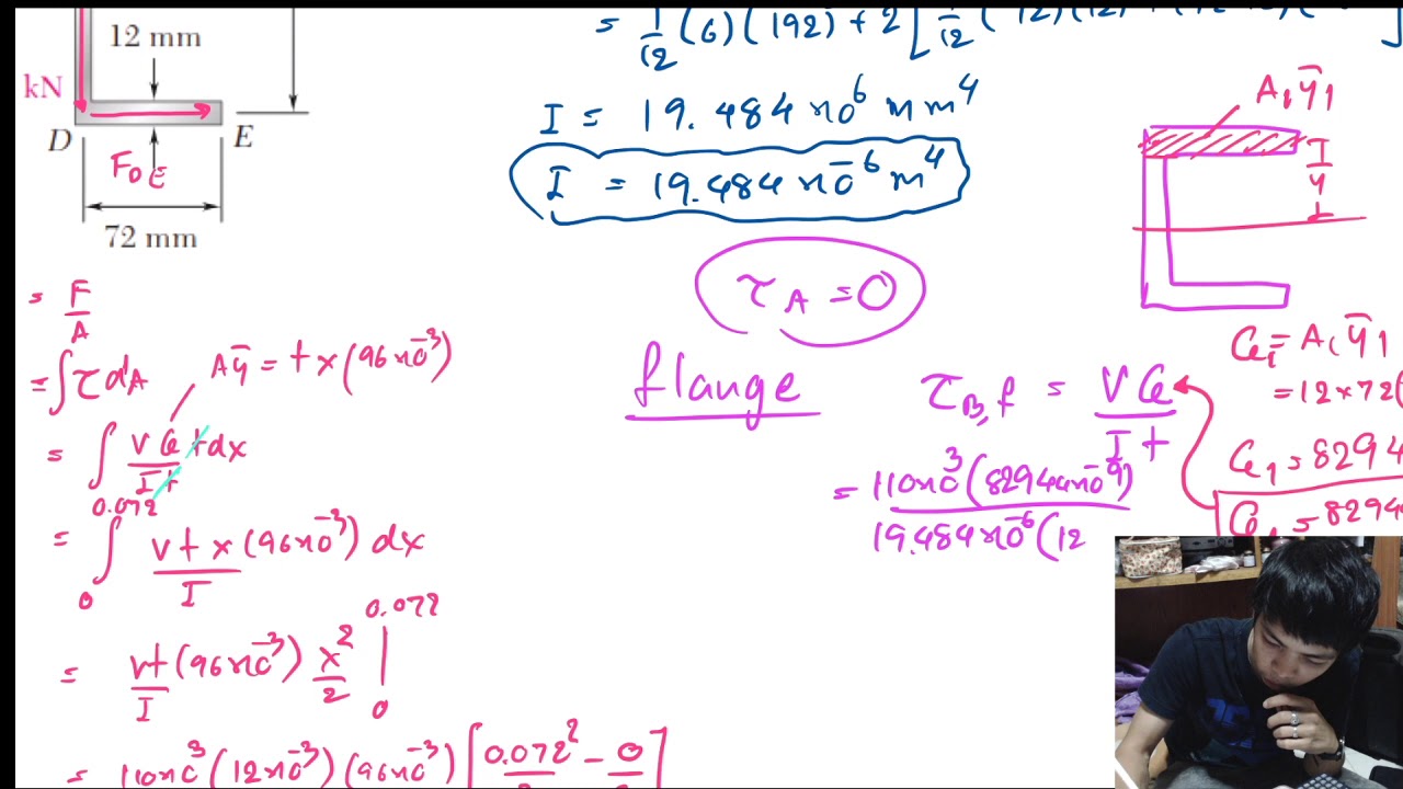 Strength Mechanics of materials Ch.6 Shear center