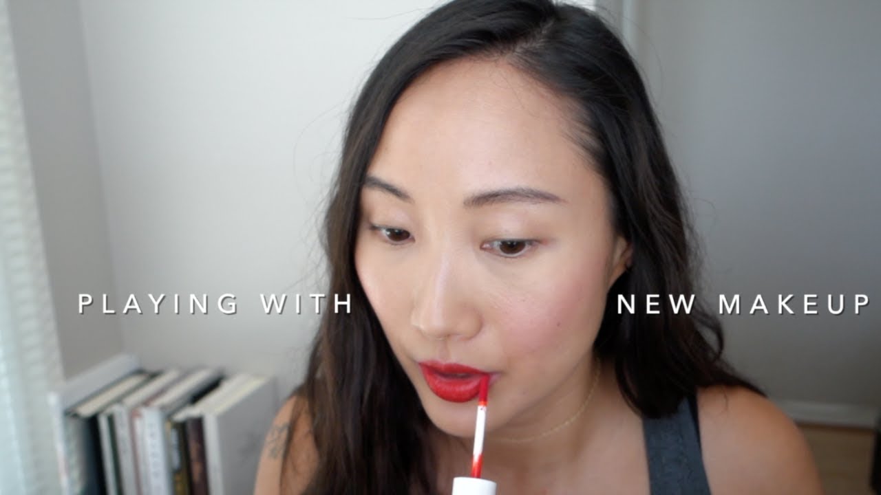 playing with new makeup (Ere Perez, Bite Beauty, Glossier)