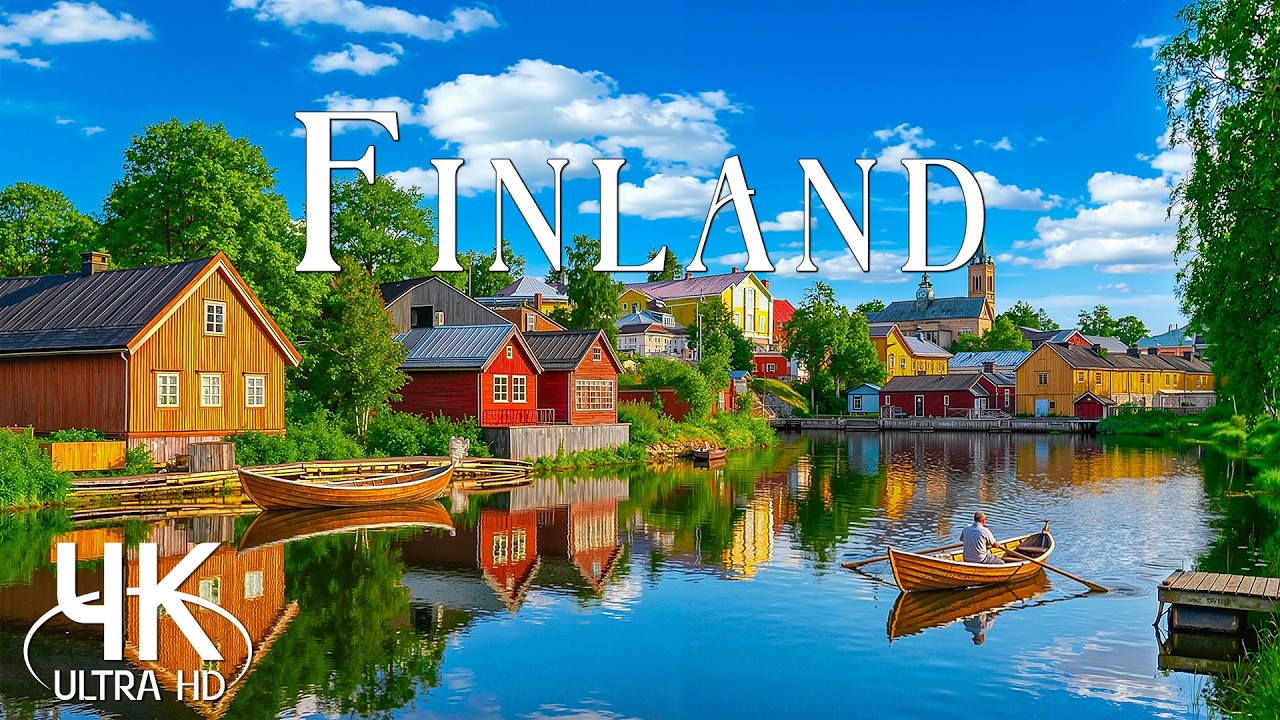 ❄️🇫🇮 Finland 4K 🇫🇮❄️ | Nordic Lakes, Endless Forests & Peaceful Arctic Ambience