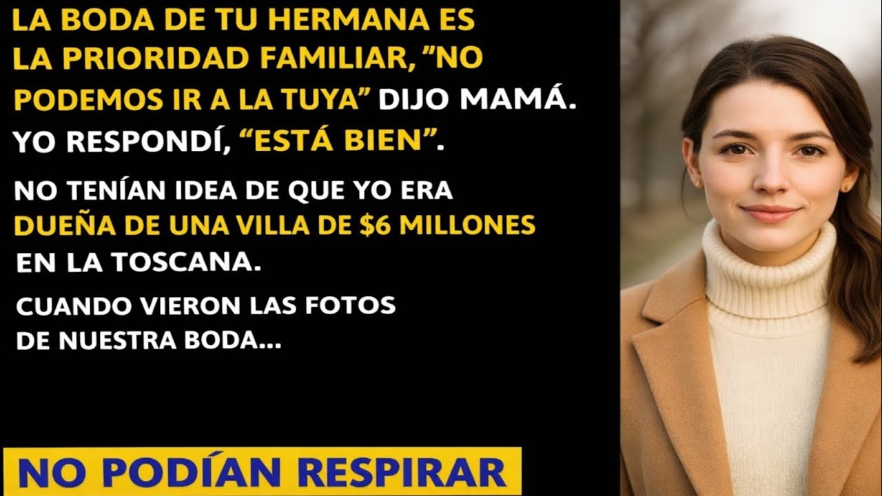 Mis padres eligieron la boda de mi hermana en lugar de la mía—así que me casé en mi villa de $6M en 