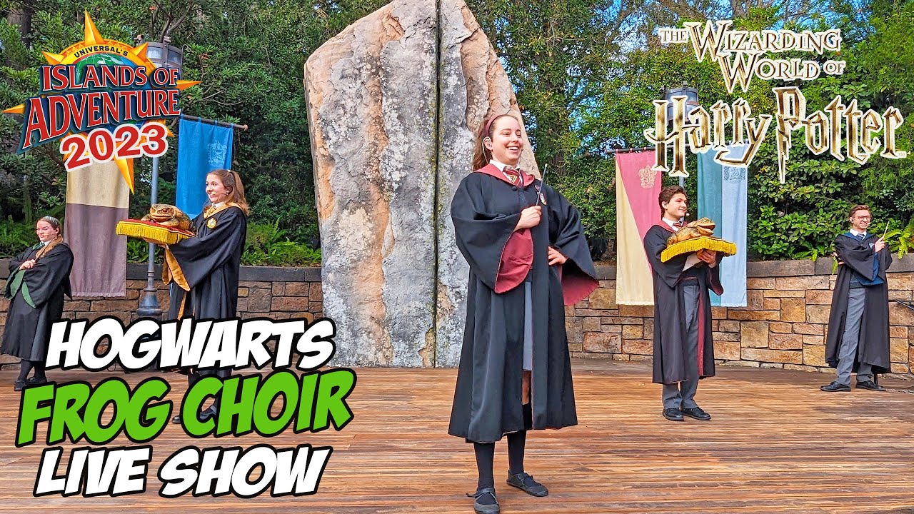 Hogwarts FROG CHOIR Live From Hogsmeade Universal Islands of Adventure (Feb 2023) [4K]