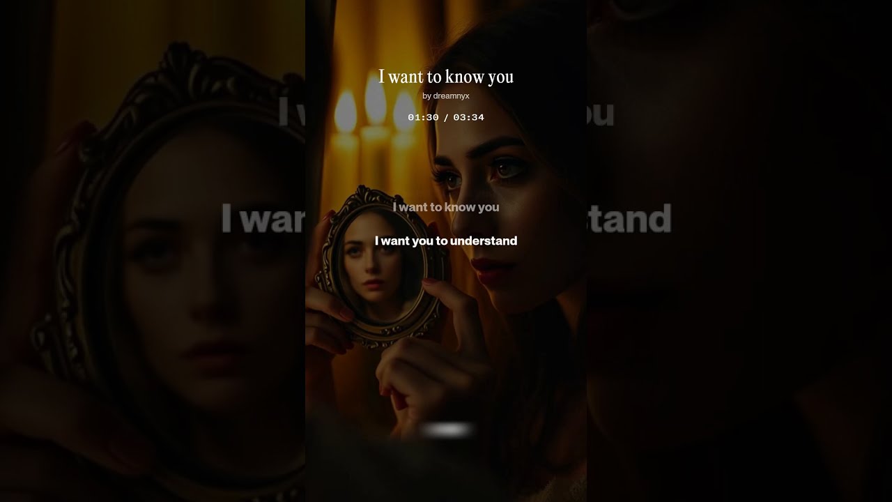 I want to know you -By Dream Nyx
