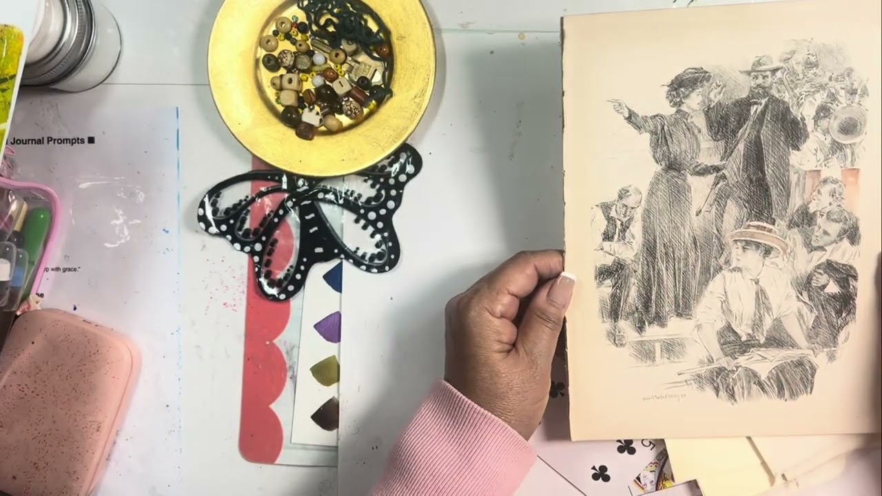 Happy Mail & Creative Inspiration | Art Journaling with Vintage Ephemera @abitofbirdsong