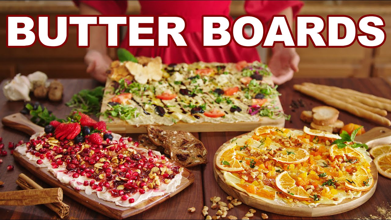 Epic Butter Board 3 Ways | sweet & savory recipes + sweet cream cheese!