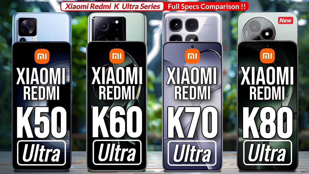 Xiaomi Redmi K80 Ultra Vs Redmi K70 Ultra Vs Redmi K60 Ultra Vs Redmi K50 Ultra | Full Comparison