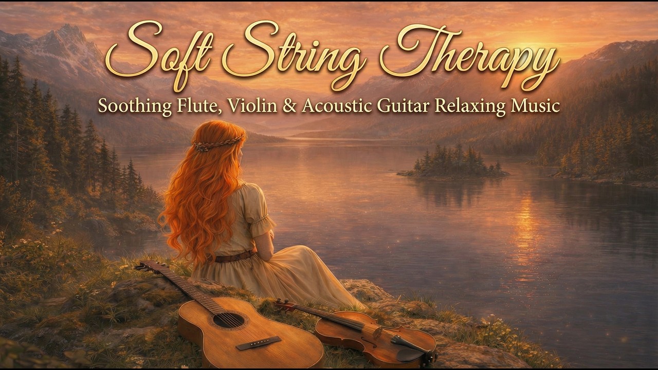 Soft String Therapy – Soothing Flute, Violin & Acoustic Guitar Relaxing Music