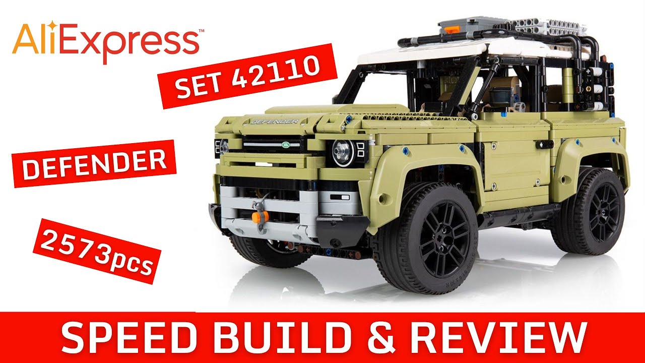 FAKE / CLONE LEGO TECHNIC LAND ROVER DEFENDER SET 42110 FROM ALI EXPRESS, SPEED BUILD AND REVIEW