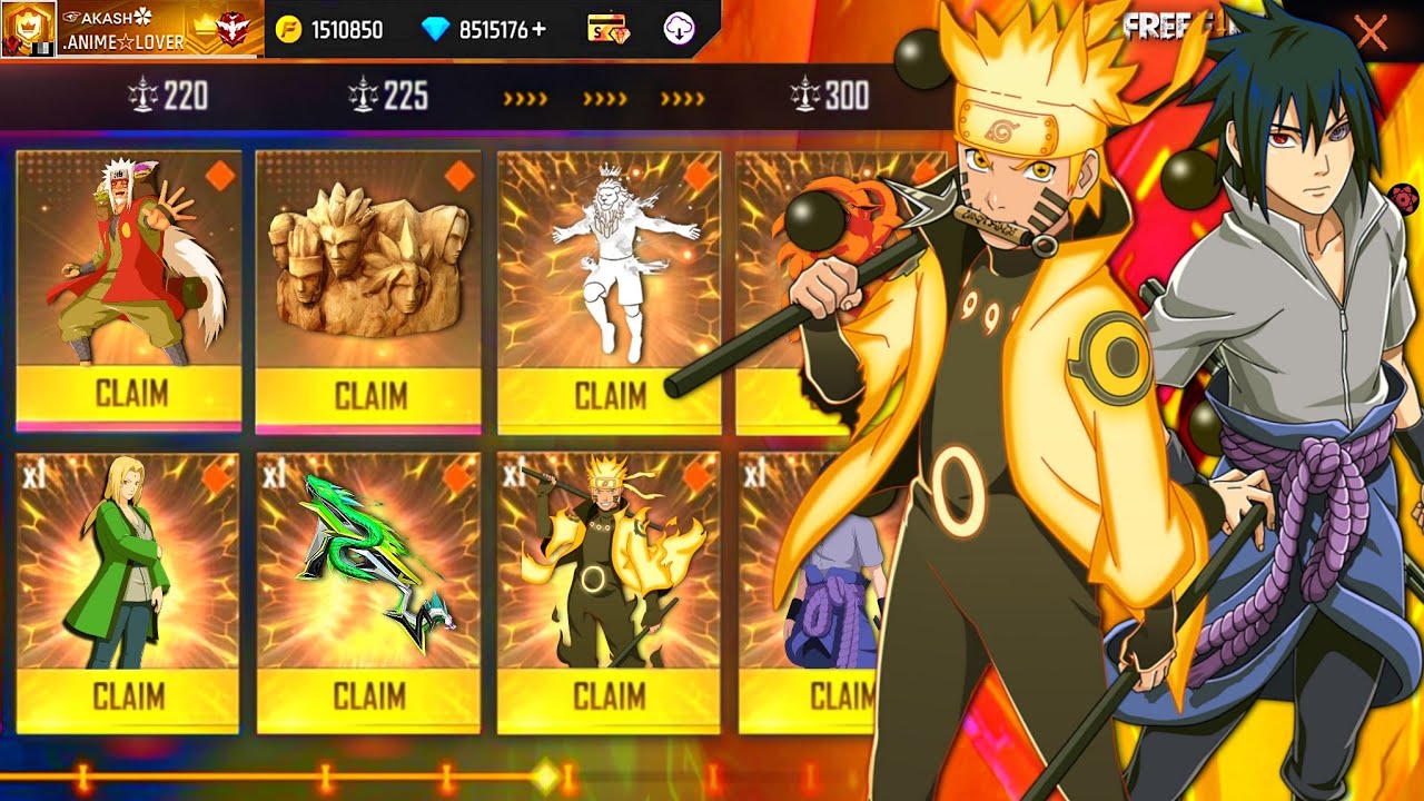 Buying 15000+ Diamonds, Evo Sasuke Bundle, Max Evo Gun Skins & Discount Event Items On Subscriber ID