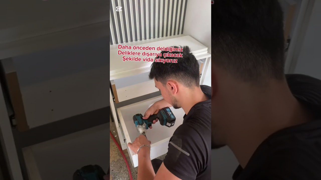 Çekmece boşlukları nasıl verilir / çekmece klapası kapağı nasıl takılır 