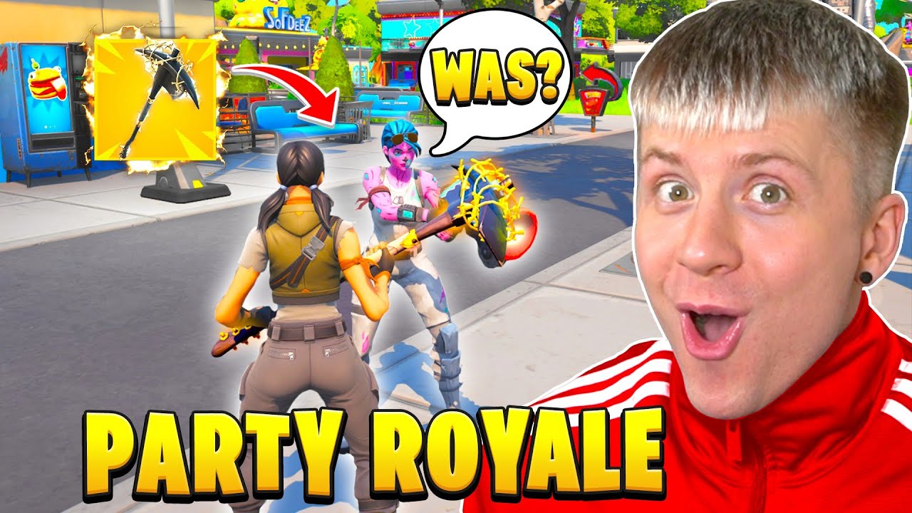 Ich gehe  mit OG RENEGADE RAIDER PICKAXE👑in PARTY ROYALE & das passiert😅