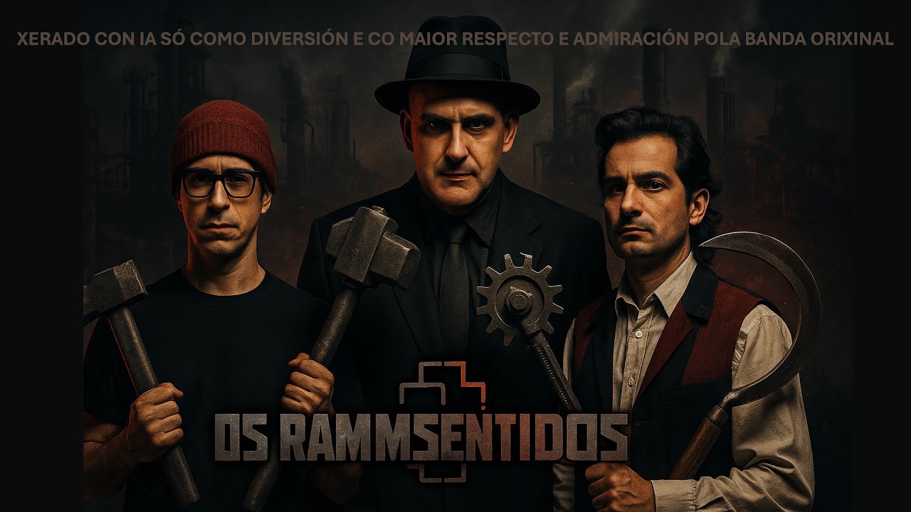 Os Rammsentidos ⚙️🔥 Os Resentidos en clave industrial metal [IA Reimaxinado – Non Real]