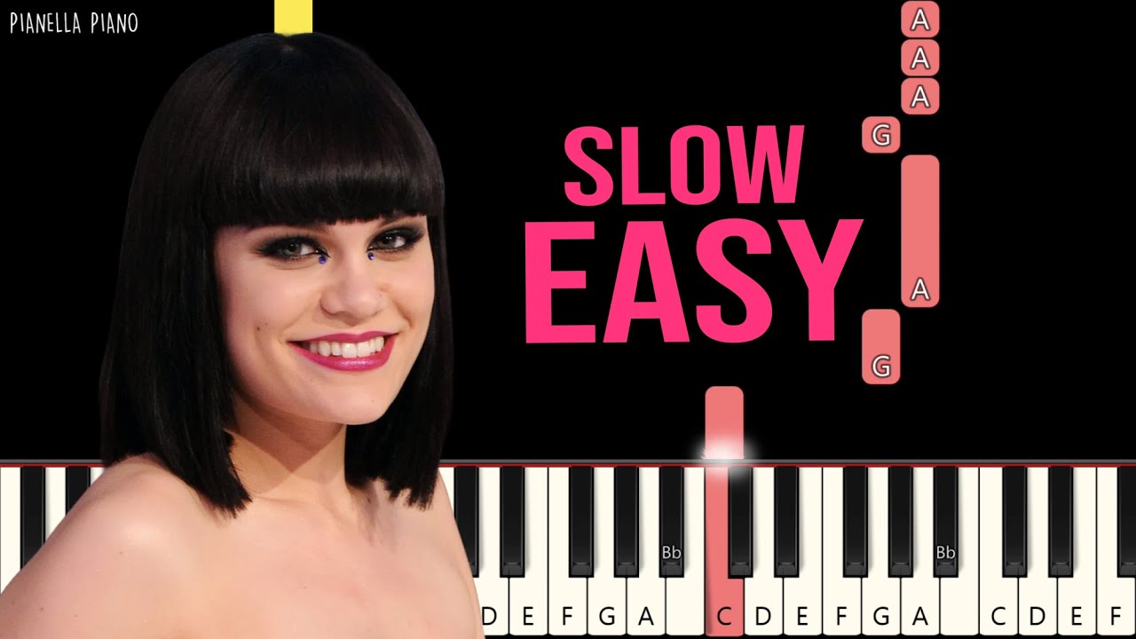 Jessie J - Price Tag (ft. B.o.B) | SLOW EASY Piano Tutorial by Pianella Piano