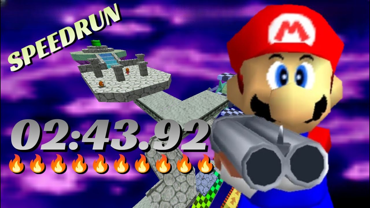 Speedrun de Shotgun Mario 64 [02:43.97]