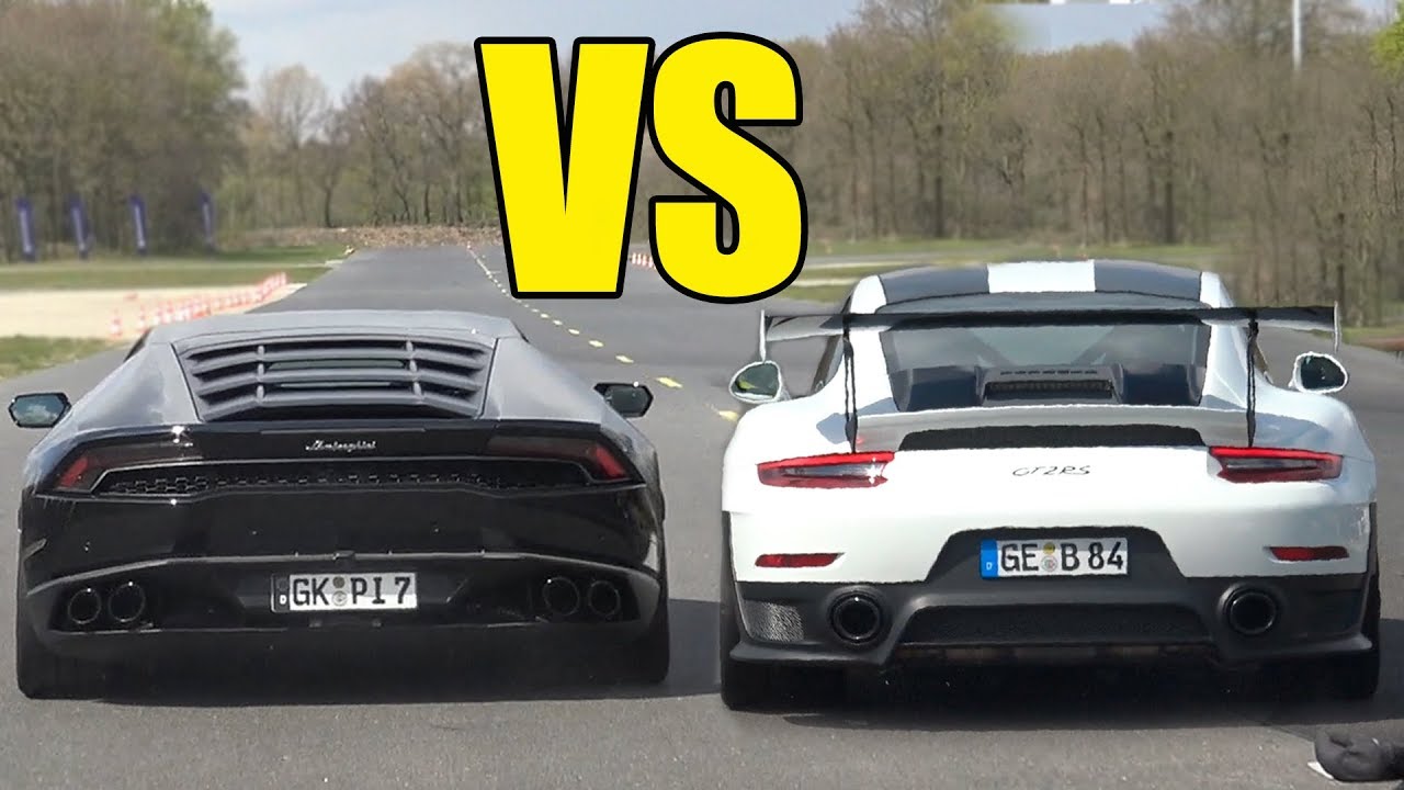 PORSCHE 911 GT2 RS vs LAMBORGHINI HURACAN 🚀🔥DRAG RACE🚀🔥