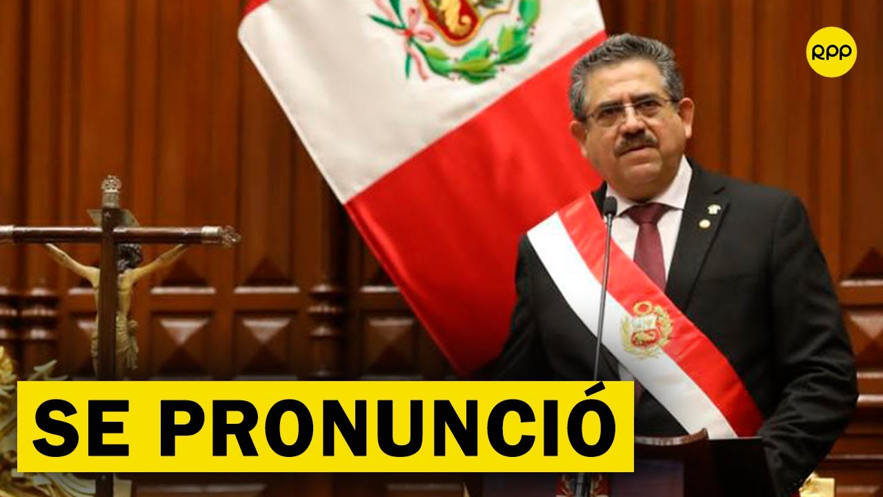 Las últimas palabras de Manuel Merino como presidente del Perú