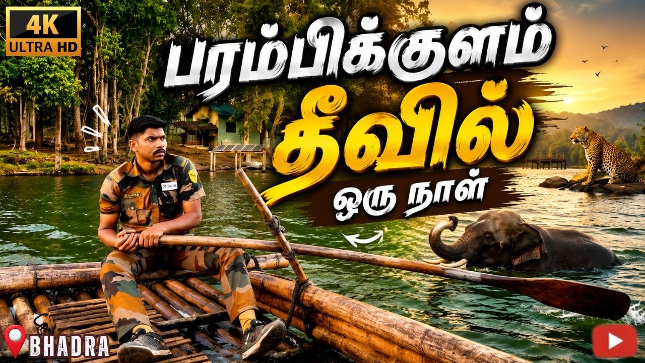 பரம்பிக்குளம் Peruvari Island Stay 🌴 | கன்னிமரா தேக்கு அருகே சிறுத்தை 🐆 | Kerala Forest Vlog