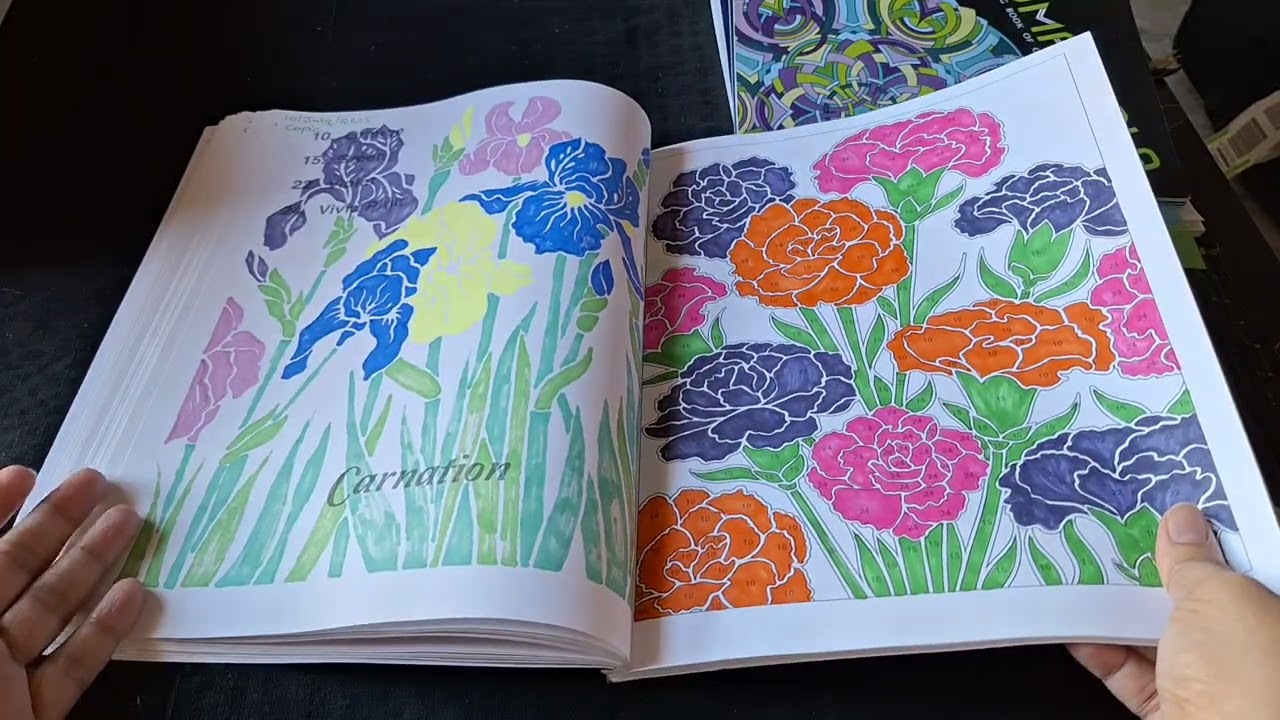 My 19th Completed Colouring Book - Flower CBN