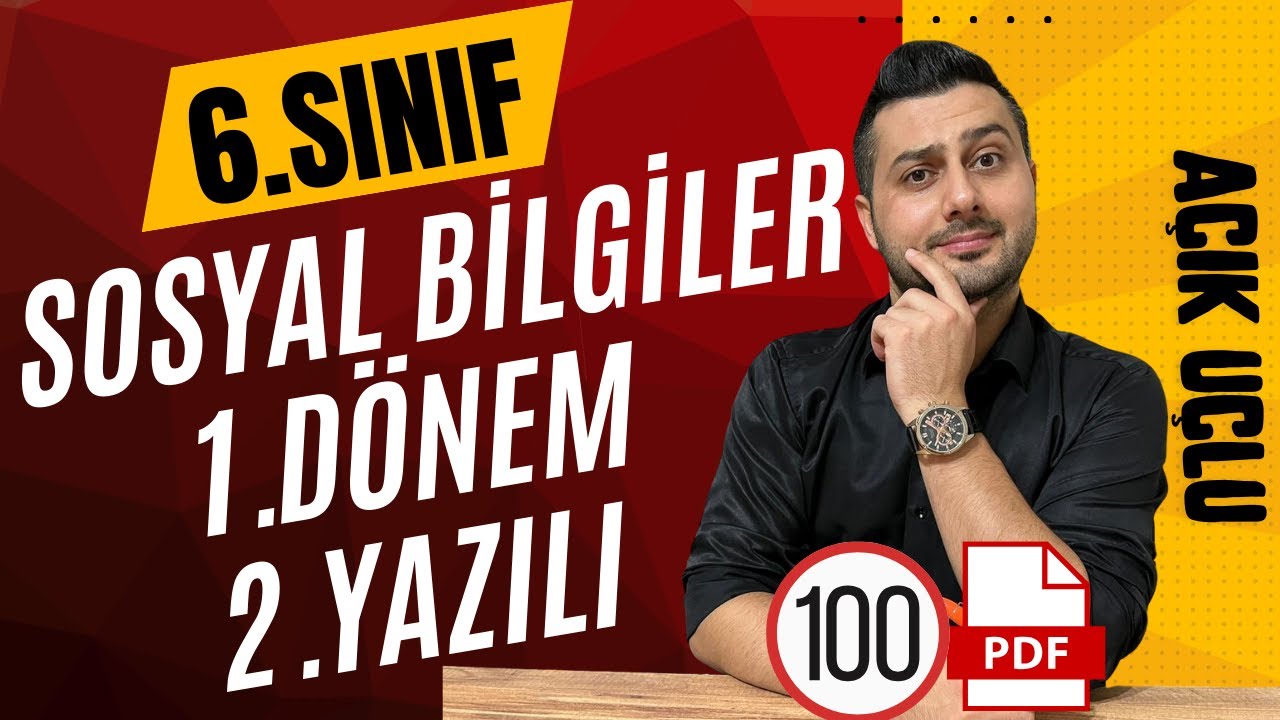 6.Sınıf Sosyal Bilgiler | 1.Dönem 2.Yazılı Soruları ve Çözümleri | SIFIRDAN 100 AL