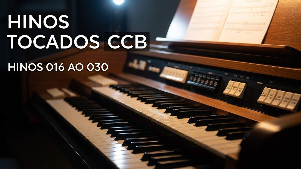 LINDOS HINOS CCB TOCADOS no Órgão Eletrônico - HINOS 016 ao 030