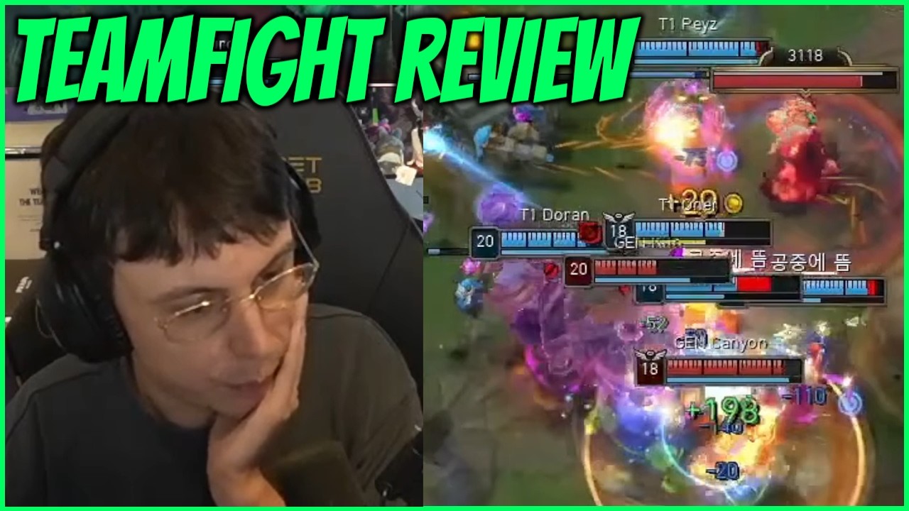 Caedrel Reviews Peak Level Teamfghting In T1 VS GENG