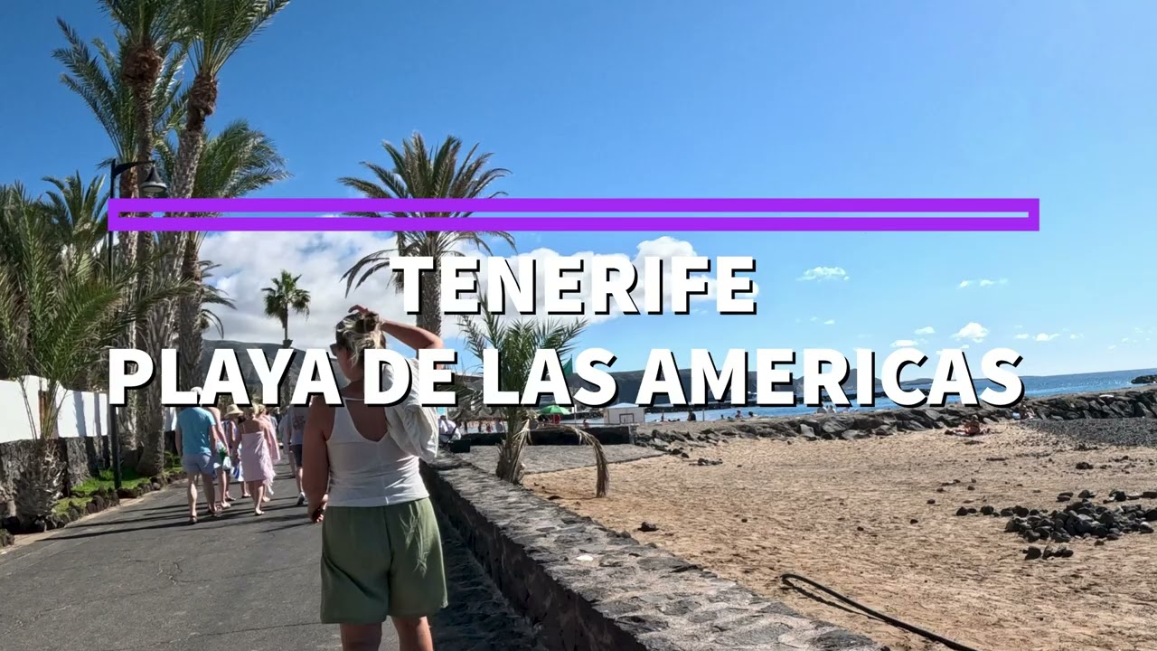 Winter in Tenerife, Spain - Playa de Las Americas - Playa De El Camison