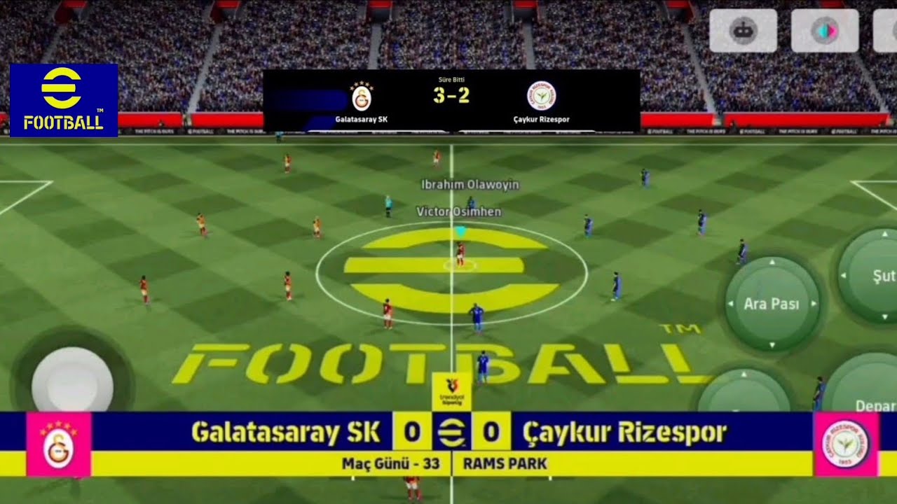 EFOOTBALL GAMEPLAY MOBİLE ( FUTBOL OYUNU  ) FOOTBALL GAME