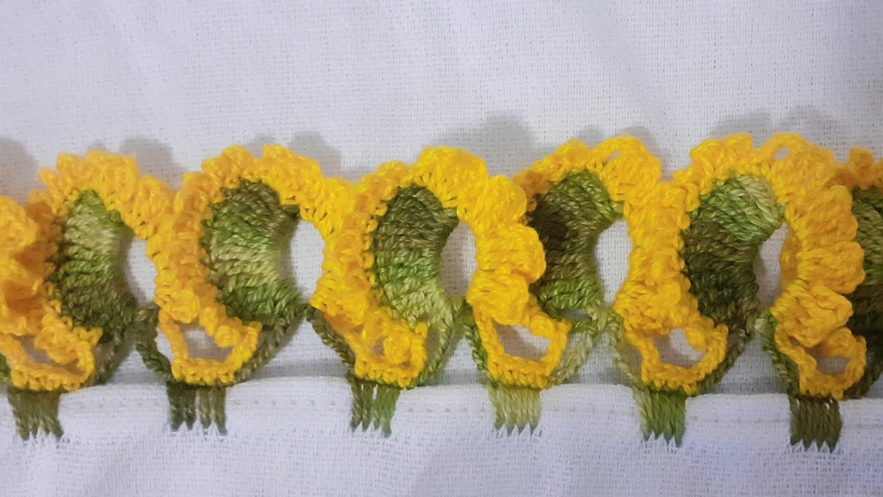 Barradinho em crochê 🌻 #barradinhoemcrochê